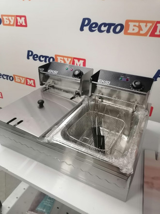 Фритюрница EKSI 6+6L Electric Fryer